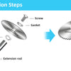 10-Piece High-Speed Steel Saw Blades Set with Universal 1/4-Inch Hex Shank