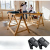 Heavy-Duty Sawhorse Brackets for Woodworking Workbenches