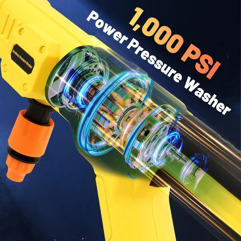 Cordless 20V Pressure Washer for Outdoor Cleaning