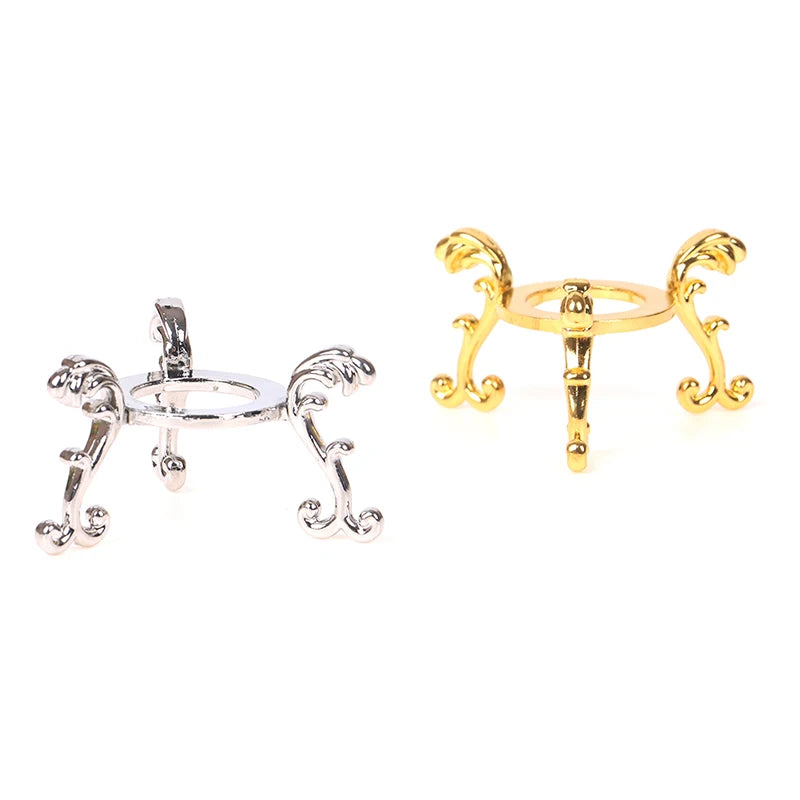 Gold-Plated Crystal Ball Display Stand