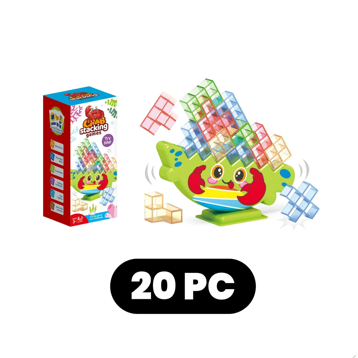 Dinosaur Stacking Blocks Balance Game