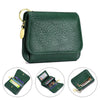 Women's RFID-Blocking Leather Wallet with Keychain and Coin Pocket