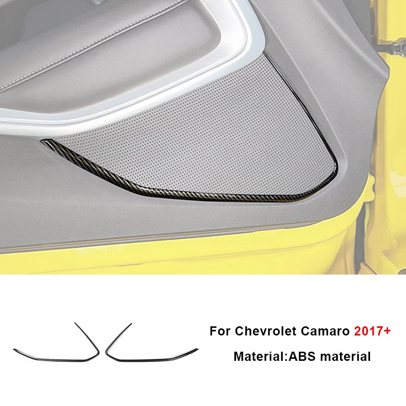Carbon fiber interior trim kit for Chevrolet Camaro 2017+ made of ABS material