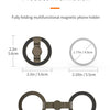 Foldable Magnetic Phone Stand with 360° Rotation