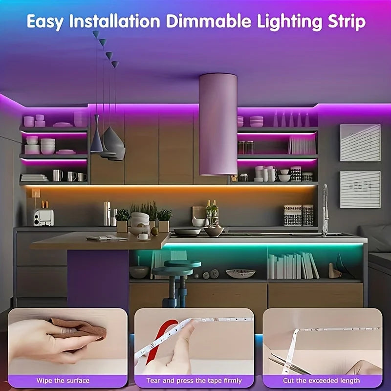 USB-RGB-LED-Streifen mit App-Steuerung