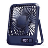 Rechargeable USB Desk Fan with 180° Tilt and 5-Speed Quiet Operation