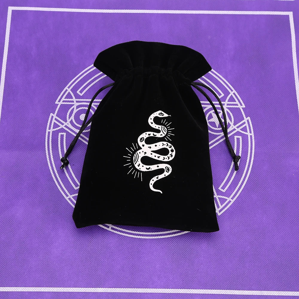 Black Velvet Tarot Card Storage Bag