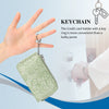 Embossed Zip Coin Purse with Key Ring and Card Slots