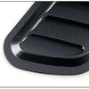 Carbon Fiber Style Car Hood Scoop Vent Covers (Pair)