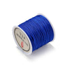 Spool of 0.8mm blue nylon macramé cord for jewelry making