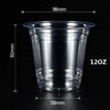 Clear Disposable Plastic Cups with Lids and Straws for Iced Coffee and Smoothies