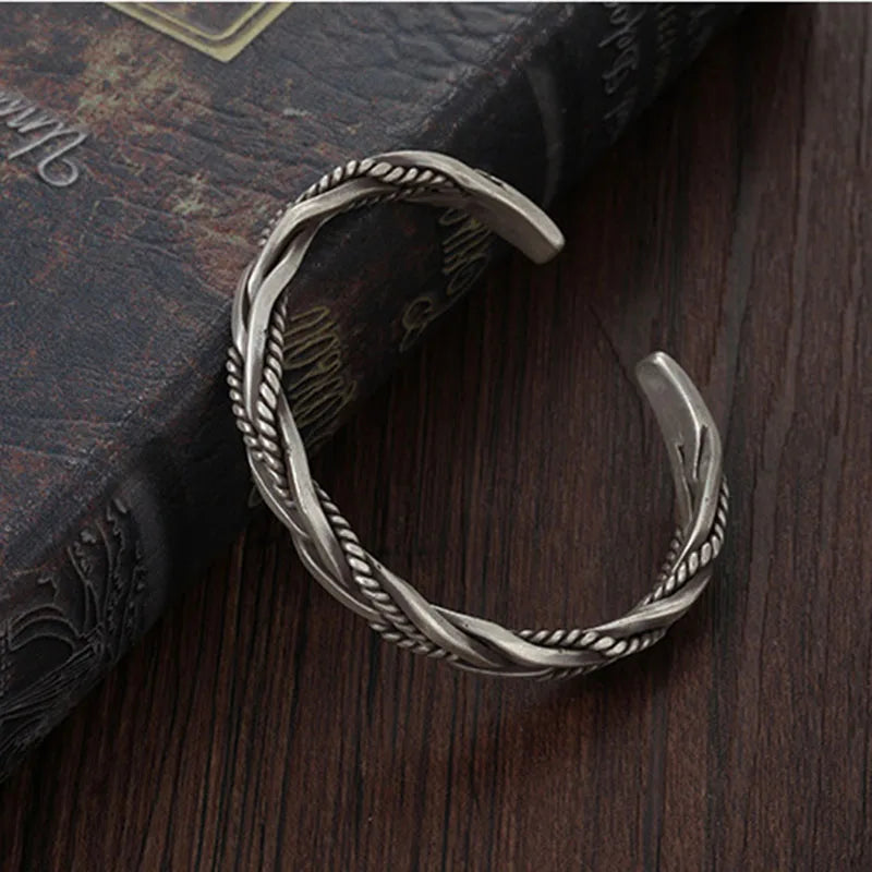 Sterling Silver Twisted Cuff Bracelet