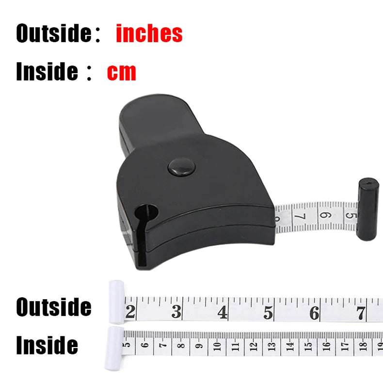 Portable Retractable Body Tape Measure with Lock