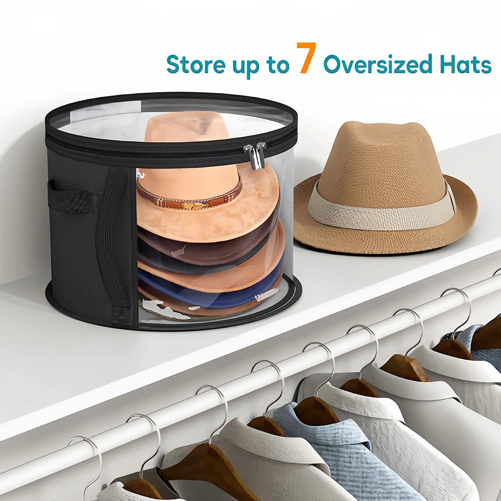 Foldable Hat Storage Bucket Organizer