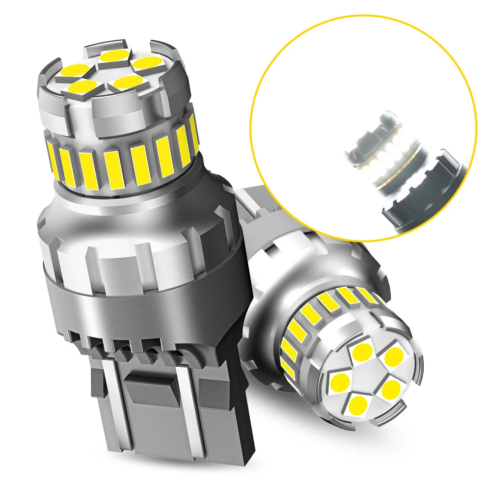 T20 7443 LED Brake Light Bulbs with Canbus Compatibility