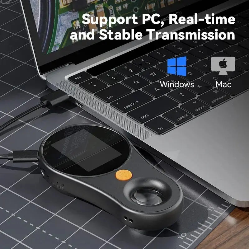 Portable 500X Digital Microscope with 2" IPS Screen