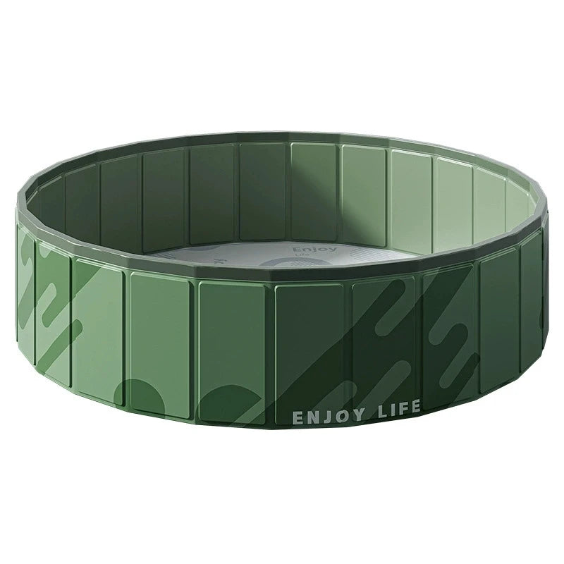Foldable Anti-Scratch Pet Bath Tub with Quick Drain