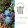 Vintage Iron Flower Bucket for Home Decor