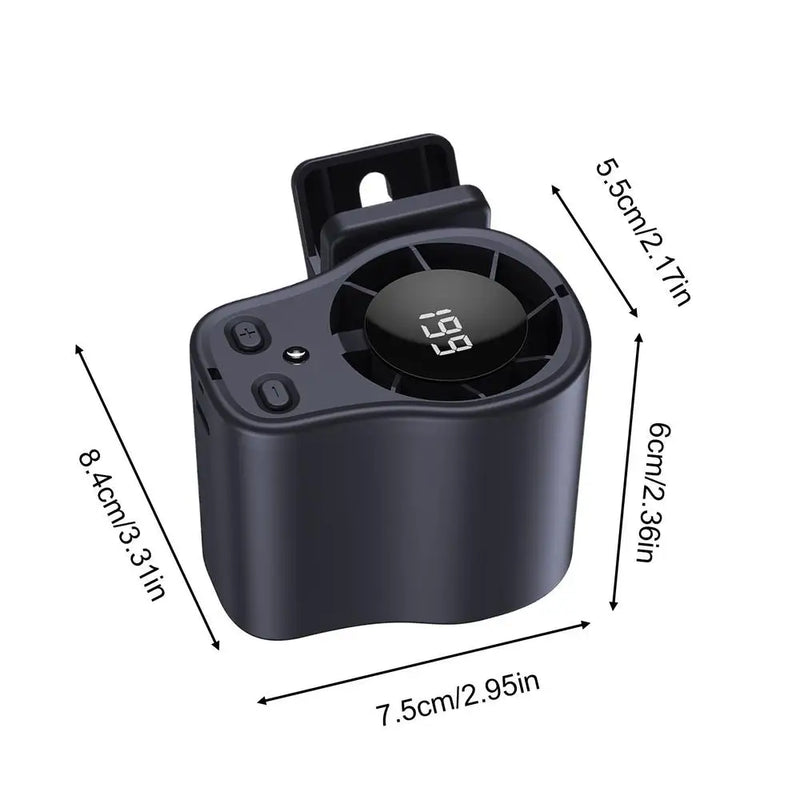 Portable Clip-On Fan with LED Display