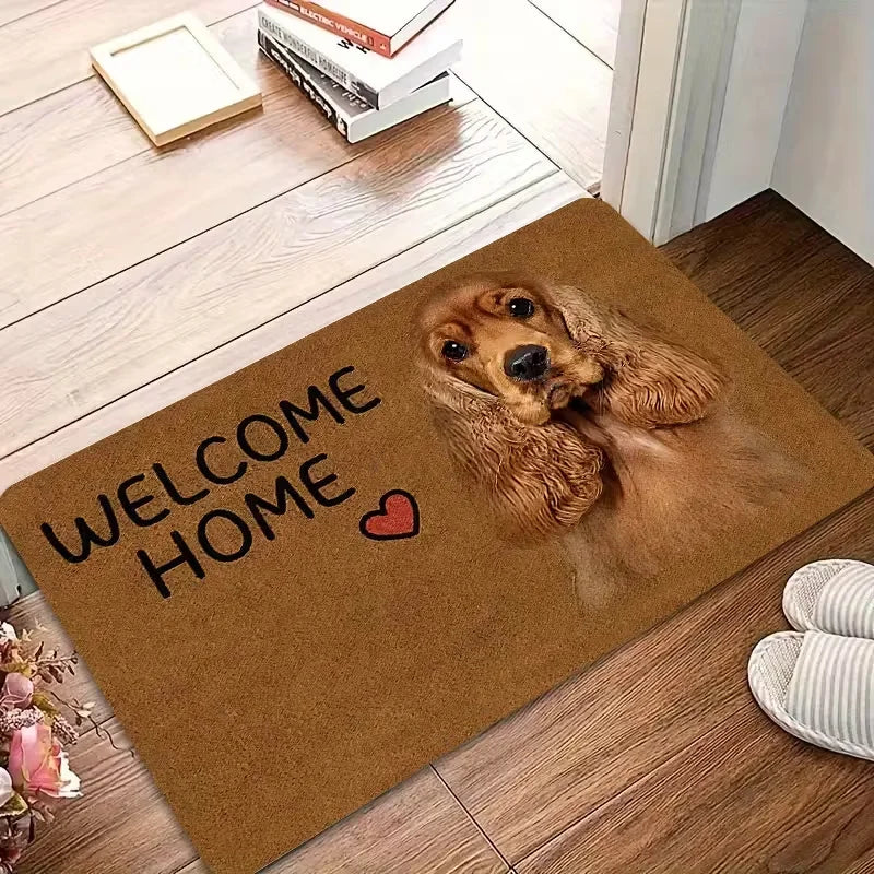 Alfombra de Bienvenida con Chihuahua Gracioso