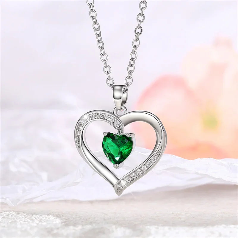 Elegant Heart Pendant Necklace