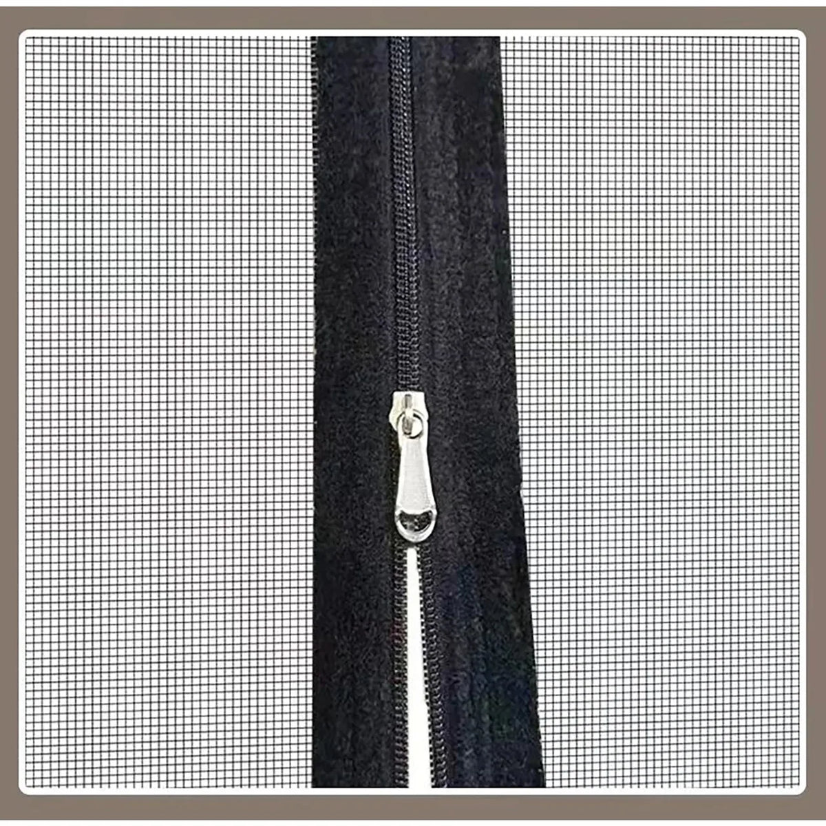 Self-Adhesive Zippered Mosquito Net Window Screen