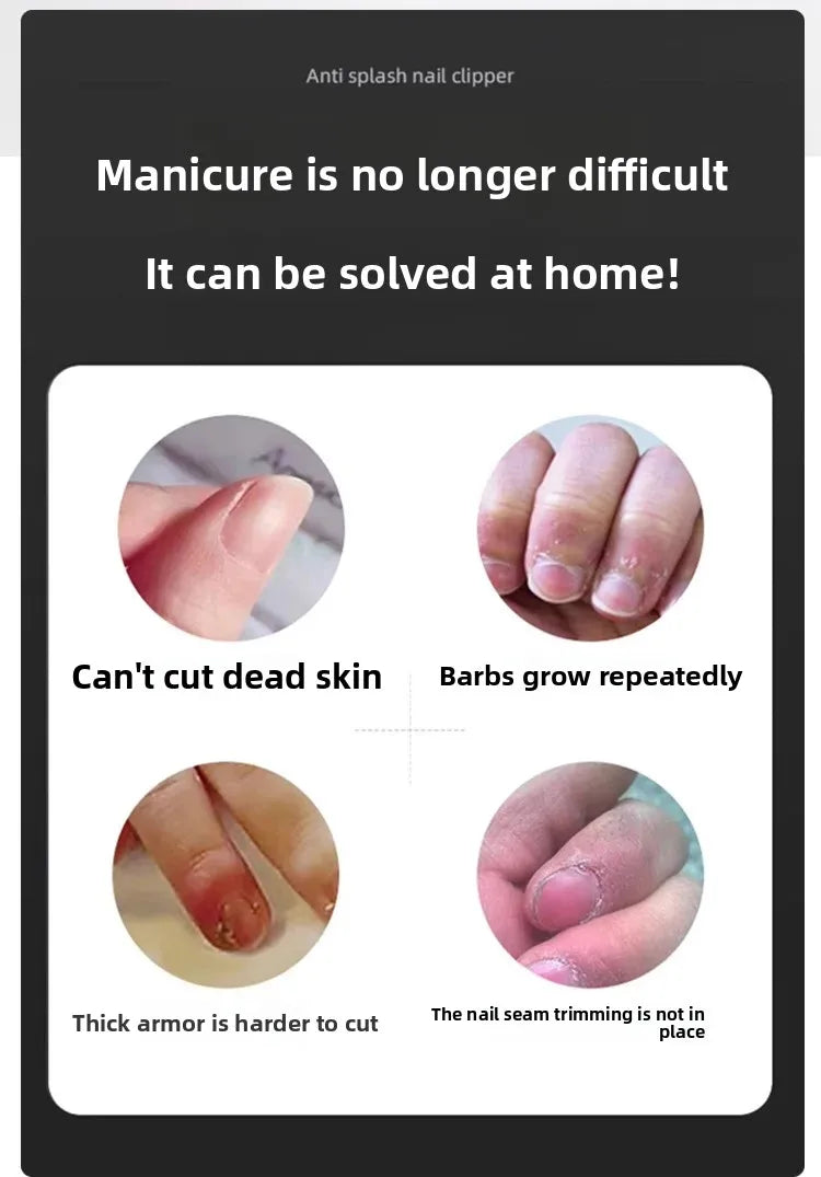 Precision Slant-Edge Stainless Steel Nail Clipper