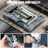 Slim Aluminum RFID Blocking Wallet with ID Window and Money Clip