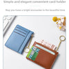 Slim Zippered Card Wallet for Women - Compact Multi-Slot Purse