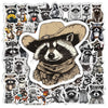 Fun Cartoon Raccoon Vinyl Stickers Pack – Waterproof Decals for Laptops, Water Bottles & Journals