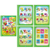 A set of eight reusable magic water drawing books featuring various animals and numbers for children.