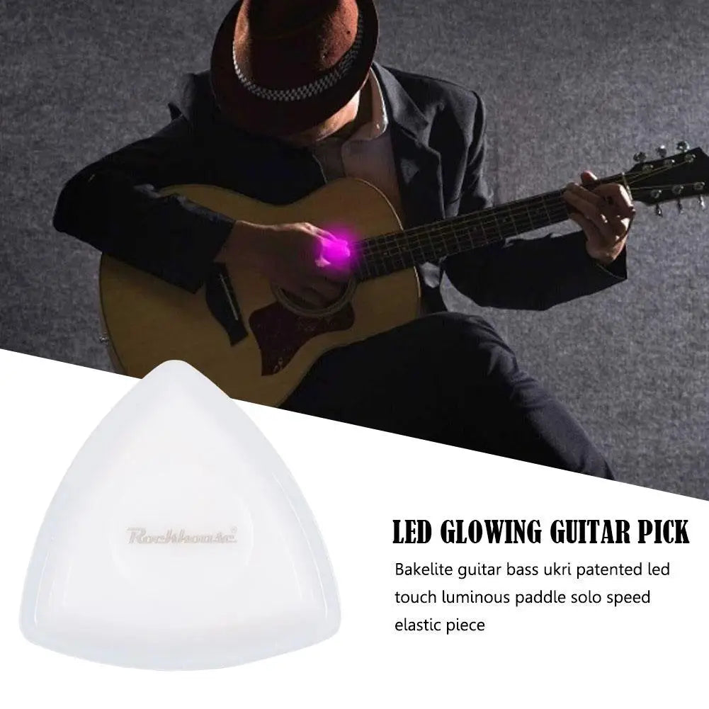 LED Glowing Guitar Picks for Electric, Acoustic, Bass, and Mandolin