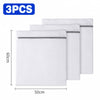 Three white mesh laundry bags for delicates wash bags shown side by side.