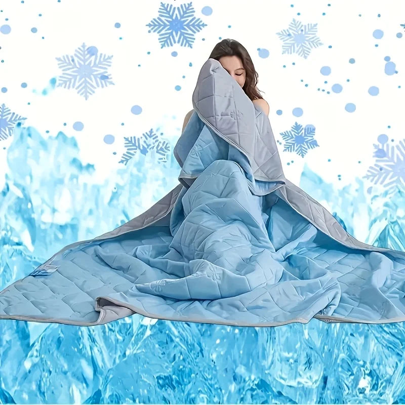 Summer Cooling Blanket with Breathable Polyester Fabric