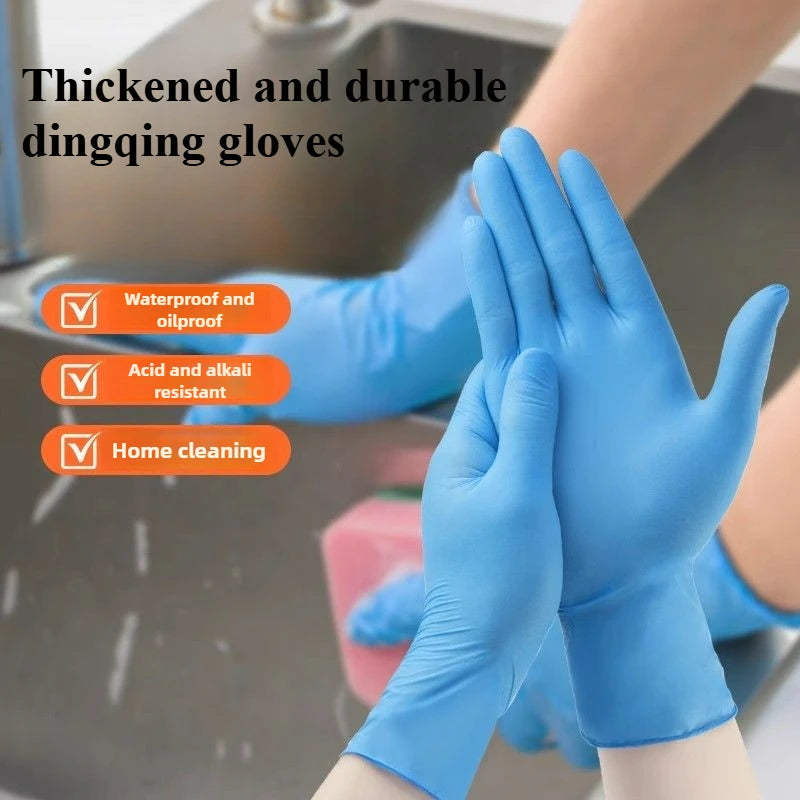 Blue Nitrile Disposable Gloves – Waterproof & Durable