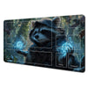 Fantasy Card Playmat with Rabbit Archer & Raccoon Design