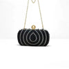 Luxury Pearl And Crystal Evening Clutch Purse