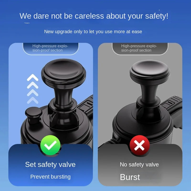 Pistolet à mousse à pompe manuelle pour nettoyage de voiture et de surfaces