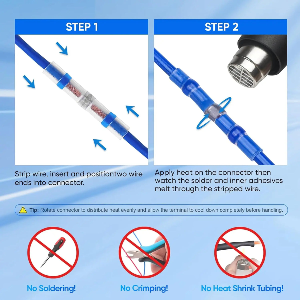 Waterproof Solder Seal Wire Connectors Kit (300-Piece)