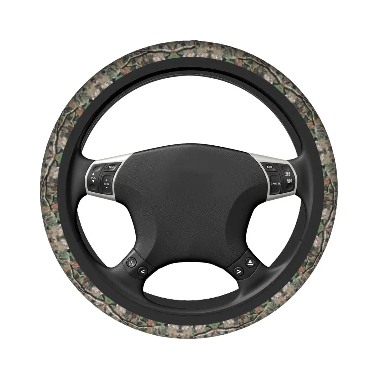Tree Camouflage Elastic Steering Wheel Cover