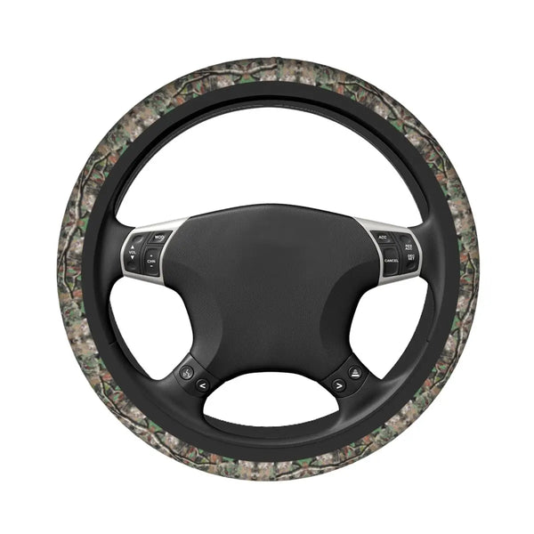 Tree Camouflage Elastic Steering Wheel Cover