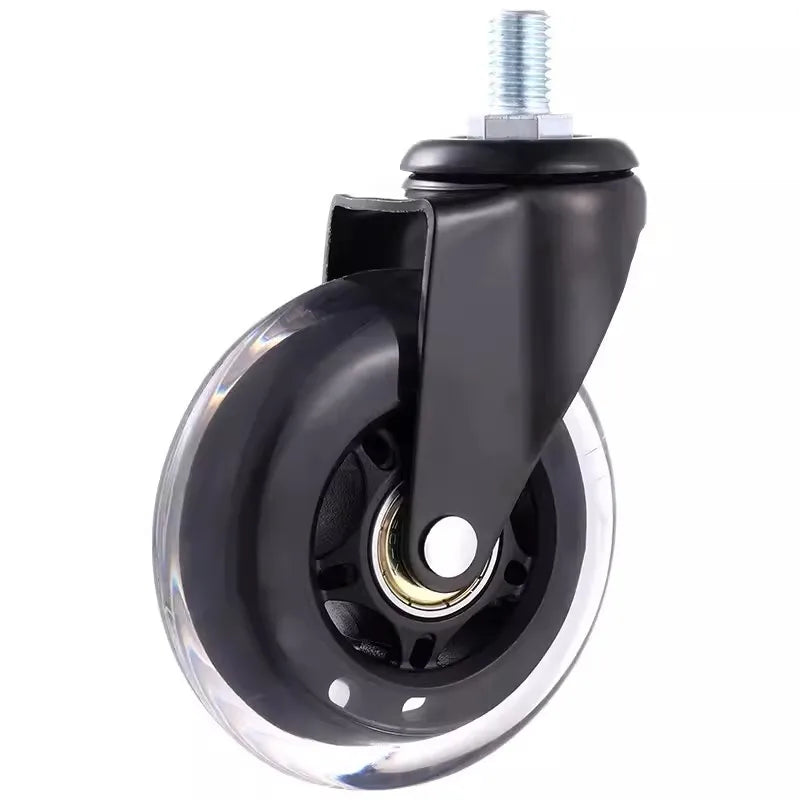 5-Pack 3-Inch Swivel Casters with Brakes and Threaded Stems