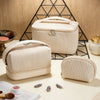 3-Piece PU Leather Makeup Bag Set