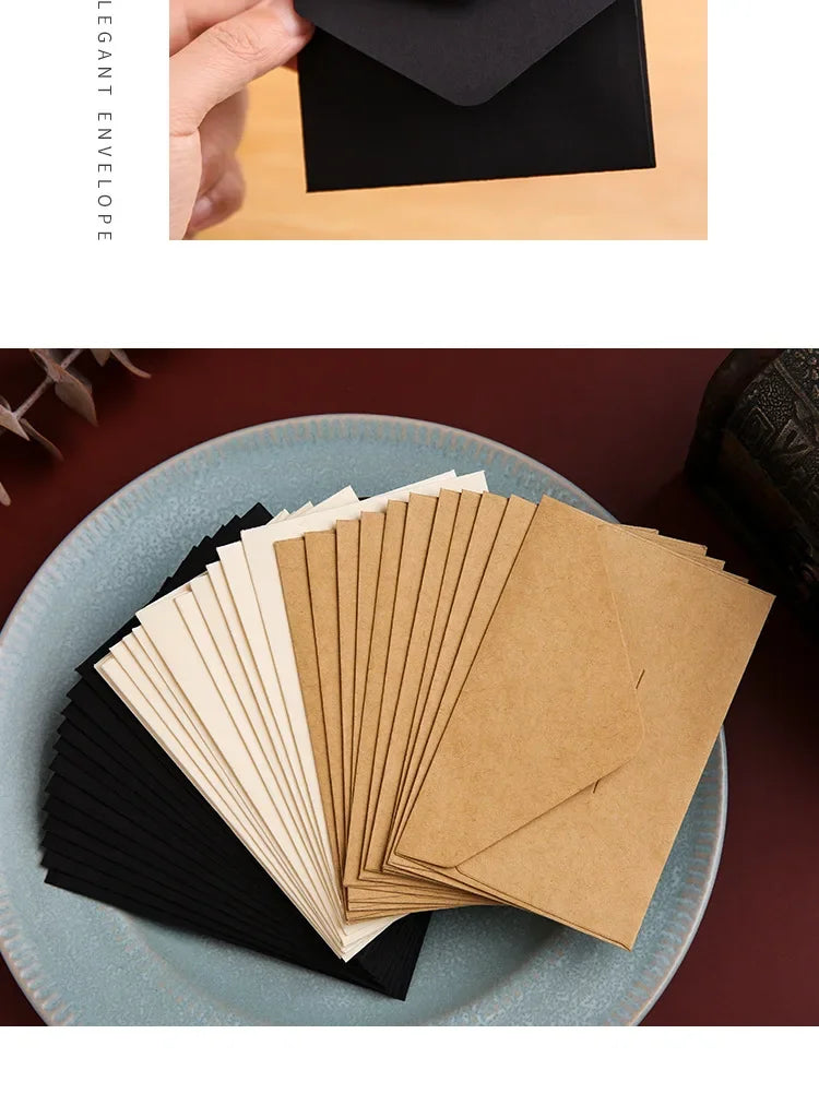 Classic Kraft Paper Envelopes with Window for Weddings & Gifts