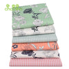 Floral Printed Twill Cotton Fabric for Quilting & Sewing – 6 Piece Set