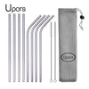 Reusable Stainless Steel Drinking Straws with Cleaning Brush