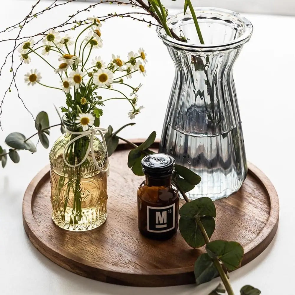 Natural Wooden Serving Tray for Home Decor