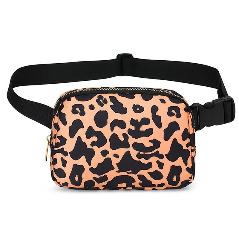 Versatile Nylon Waist Pack with Zippered Pockets
