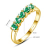 Five-Stone Moissanite Stacking Ring in 14K Gold Filled