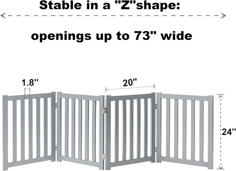 Modern Wooden Pet Gate with Sliding Door